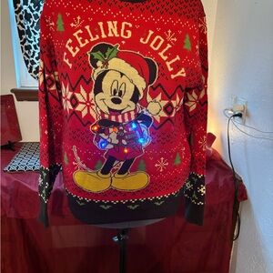 Light up Disney Mickey Mouse Christmas Sweater